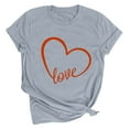 thumbnail image 3 of QIPOPIQ T-Shirts Graphiques Cœur pour Femmes Manches Courtes Tops d'Été en Liquidation, 3 of 3