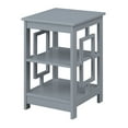 thumbnail image 3 of Convenience Concepts Town Square End Table with Shelves in Gray Wood Finish, 3 of 7