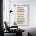 thumbnail image 3 of The Ten Commandments 2 Canvas Wall Art Prints Poster Gifts Photo Picture Painting Posters Room Decor Home Decorative 20x30inch(50x75cm), 3 of 6