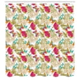 thumbnail image 3 of Ambesonne Hawaii Shower Curtain, Tropical Flowers Leaves, 69"Wx70"L, Multicolor, 3 of 3