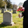 thumbnail image 4 of Dienrx Artificial Cemetery Flowers with Vase, 1 PCS Memorial Flowers for Graveside, Outdoor Silk Lily and Rose Arrangements, Sympathy Decor for All Seasons, Faux Plants, 4 of 6
