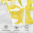 thumbnail image 4 of 2 Pcs Absorbent Face Towel Bath Hand Towels Soft Breathable Cotton Towel Set for Bathroom Kitchen Hotel Spa Decor Light Yellow Leaves, 4 of 8
