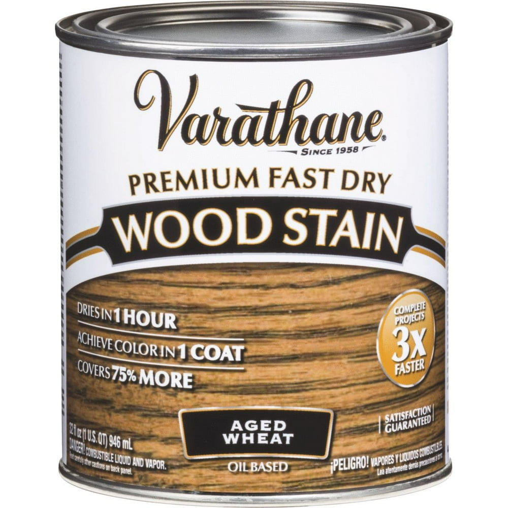Varathane 333660 Premium Fast Dry Wood Stain, Aged Wheat, 1 Quart