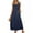 Navy, variant on Sundress Womens Summer Dresses Maxi Green Dress Scoop Neck Sleeveless Dresses with Pockets
