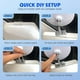 thumbnail image 4 of Retrovisor auxiliar espejo retrovisor amplio ángulo, espejo de lado reflectivo, campo de visión amplio, espejo de reversión asistida, acero inoxidable, ajustable, plegable, marco metálico,, 4 of 9