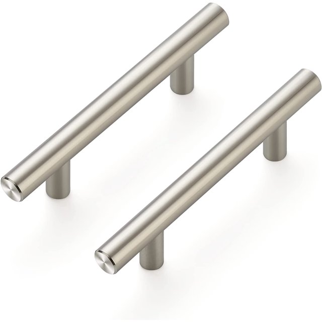 Ravinte 15 Pack 5" Cabinet Pulls Brushed Nickel Stainless Steel Kitchen Drawer Pulls Cabinet Handles 3" Hole Center