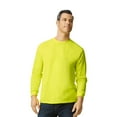 thumbnail image 4 of Gildan High Visibility Safety Long Sleeve Tee, Hi Vis Safety Green T-shirt for Men, Pack 3, XL, 4 of 5