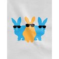 thumbnail image 3 of Tstars Boys Unisex Easter Holiday Shirts Easter Bunny Hip Trio Bunnies Kids Happy Easter Party Shirts Humor Funny Easter Gifts for Boy Kids T Shirt, 3 of 6