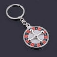thumbnail image 6 of Wheel Keychain Alloy Keychain Round Roulette Keyring Unique Interactive Key Holder Jewelry Gift, 6 of 8