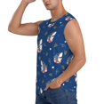 thumbnail image 3 of Balery Cute Shark Camisetas sin mangas para hombre, absorbe la humedad y protege contra el mal olor.-X-Large, 3 of 7