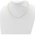 thumbnail image 3 of Sterling Silver Rhodium 5-6mm White Fw Cultured Pearl Necklace Made In Canada qh4769-20, 3 of 5