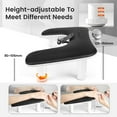thumbnail image 2 of NeoMart- U Shaped Black Arm Rest for Nails Tech with Rotating 360°Built-In Phone Holder and Adjustable Nail Arm Rest Detachable Manicure Hand Rest for Salon Design, 2 of 14