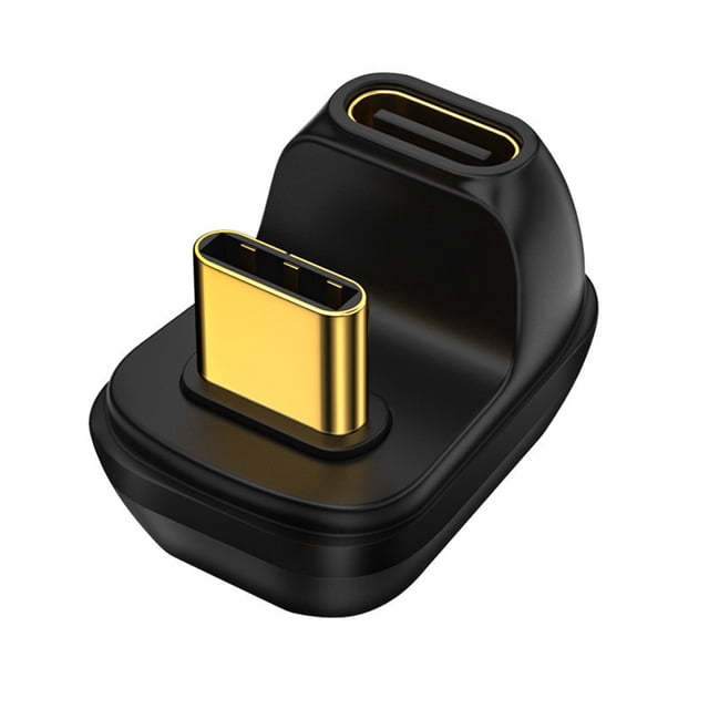 Inteprter Adaptador de teléfono móvil tipo C a en forma de U 5A 40Gbps transmisión rápida ordenador portátil convertidor de Teléfono y Comunicación USB 4.0 Oro
