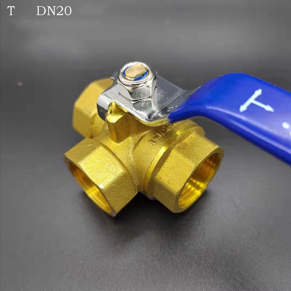 3 Way Brass Ball Valve, L/T Bore Valve Ball Valve for Water Oil Gas