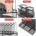 thumbnail image 4 of Marbrasse Desk Organizer with Drawer, 4-Tier Mesh Desk File Organizer with 5 Vertical File Holders and 2 Pen Holders, Multifunction Desktop Organizer,Desk Organizers and Accessories for Home Office, 4 of 7