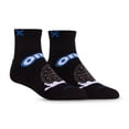 thumbnail image 2 of ODD SOX Novelty Basix Oreo Black Athletic Quarter Socks – Licensed Novelty Cushioned Cotton Blend, 2 of 6