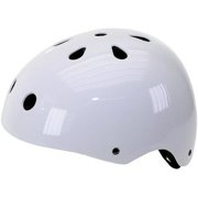 Ventura White Freestyle Bike Helmet, Med