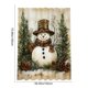 thumbnail image 3 of CaiYueKe Christmas Shower Curtain Waterproof Fabric Holiday Bathroom Decor with Festive Patterns Snowman Themed Polyester Curtain for Seasonal Home Decoration, 3 of 7