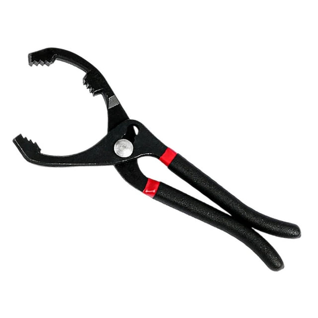 Alicates portátiles para filtros de aceite, herramienta ajustable para quitar filtros de aceite de automóviles y camiones. 10 pulgadas