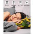 thumbnail image 4 of Farm Sunflower Pillow Covers King Size 2 Pack, Positive Floral Vintage Brown Wooden Soft Bed Throw Pillowcases Breathable Cooling Long Lumbar Body Pillow Sham Cover for Bed Sofa 20''x36'', 4 of 7