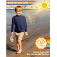thumbnail image 2 of Camiseta de baño Rash Guard de manga larga con protección solar UPF50+ para niños, 2 of 6