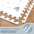 thumbnail image 6 of PIGLOG XL Baby Play Mat, 72"x48" Extra Large Foam Floor Tiles, 6-Piece Interlocking Puzzle Mat with Love Pattern, Waterproof & Easy to Clean, Non-Slip Tummy Time Mat for Infants & Toddlers, 6 of 8