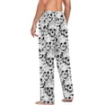 thumbnail image 5 of GZHJMY Pajama Pants Mens Skull with Flowers Sleep Lounge Pants Men Pajama Bottoms with Pockets, Christmas New Year Birthday Valentine's Day Gifts, Medium, 5 of 7