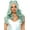 Green, variant on Leg Avenue Women's Long Beachy Buns Wig