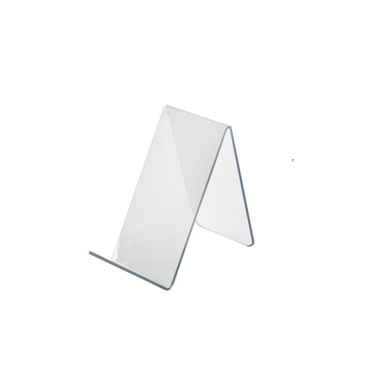 Acrylic Easel (2.5"W x 5"D x 4.125"H) w/ 1.25" front lip