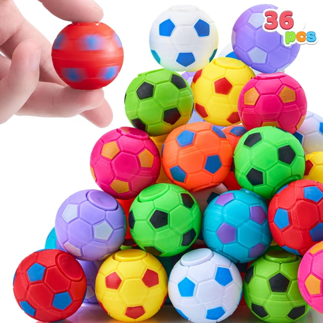 Fidget Spinners JOYIN Soccer, paquete de 72 unidades para regalos de fiesta para niños
