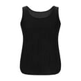 thumbnail image 4 of Guzom Womens Summer Casual Fashion Wave Pattern Round Neck Sleeveless Tank Top,Black,Size M, 4 of 6