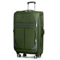 thumbnail image 3 of New York Xpress 32" Softside Large Checked Luggage Lightweight Expandable Suitcase with Spinner Wheels, Green/Grey, WD8815, 3 of 12