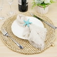 thumbnail image 4 of Duslogis Starfish Napkin Rings Set of 6, Handmade Blue Faux Sea Star Serviette for Summer Tables Wedding Party Table Dinner Decor Gift Banquet (Blue), 4 of 7