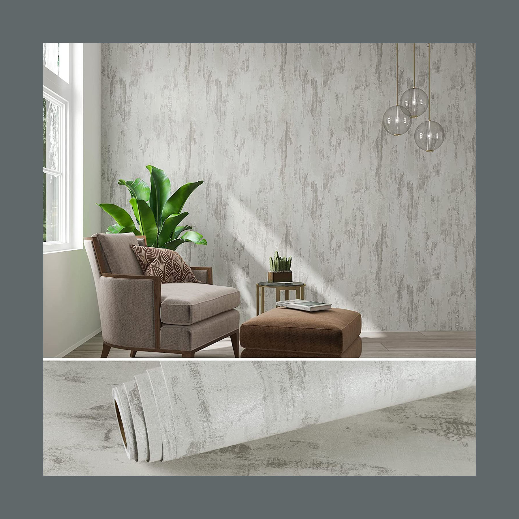 Concrete Wallpaper Peel and Stick for Walls Concrete Countertop Contact