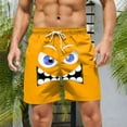 thumbnail image 5 of uublik Mens Swim Trunks Quick Dry Swim Shorts Funny Swimwear Bathing Suits Orange, 5 of 5