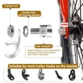 thumbnail image 3 of Universal Bicycle Trailer Axle Adapter Heavy Duty Stainless Steel Coupler with Anti-Lock Design for Cargo,Pet&Trailers B, 3 of 6