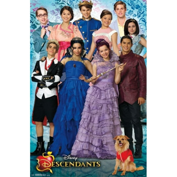 Disney Descendants - Group Laminated Poster Print (22 x 34) - Walmart ...