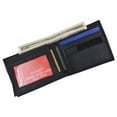 thumbnail image 4 of Lamb Leather Flap Up ID Card Holder W/Zippered Compartment Bifold Wallet 3053, 4 of 34