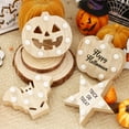 thumbnail image 4 of Iluminación de mesa de madera de Halloween, paquete de 2 decoraciones de mesa de Halloween MFZFUKR CPB-SSW196-1, 4 of 5