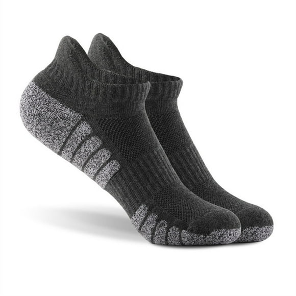 Sonducket 1 par de calcetines tobilleros de algodón, pie deportivo, adultos, niños, regalos de cumpleaños, gris oscuro M Type3 NO3