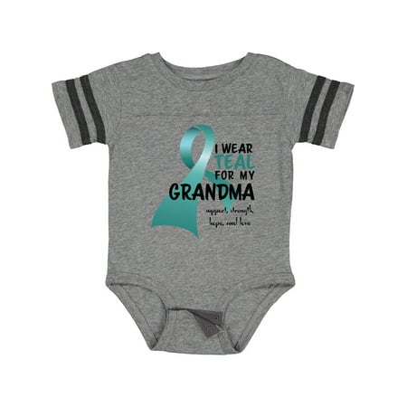 

Inktastic I Wear Teal for My Grandma Gift Baby Boy or Baby Girl Bodysuit