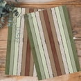 thumbnail image 4 of Sage Green Kitchen Towels Set of 2, Water Absorbent Dish Towel, Farmhouse Wood Grain Vintage Brown Striped Decorative Hand Towels - Quick Drying Cloth for Cooking Baking, 18x28 Inch, 4 of 8