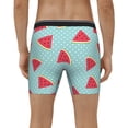thumbnail image 4 of Cauagu Watermelon Print Men's Boxer Briefs, Funny & Cute Underwear Elastic Waistband Briefs Ideal Gift for Men,1-Pack, 4 of 7
