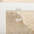 thumbnail image 5 of Silver Post Shell Pearl Drop Earrings | Pearl Earrings for Women, 5 of 5