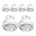 thumbnail image 1 of SKISUNO 6Pcs Dresser Hardware Handles Silver Plastic Pull Knobs For Furniture Design, 1 of 6