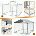 thumbnail image 7 of Pinypikaka Large Outdoor Dog Kennel, 6.6x6.6x5.6ft Dog House Pet Pens, Dog Enclosure with UV-Resistant Waterproof Roof Cover, Outside Dog Kennel with Cover and Safe Lock for Yard, 7 of 7