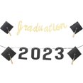 thumbnail image 3 of Congrats Grad Banner Graduation Party Hanging Decor Event Organizers 200CM Rope Length Premium Paper 2 Sets, 3 of 4