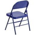 thumbnail image 6 of Flash Furniture HERCULES COLORBURST Series Cobalt Blue Triple Braced & Double Hinged Metal Folding Chair, 6 of 12