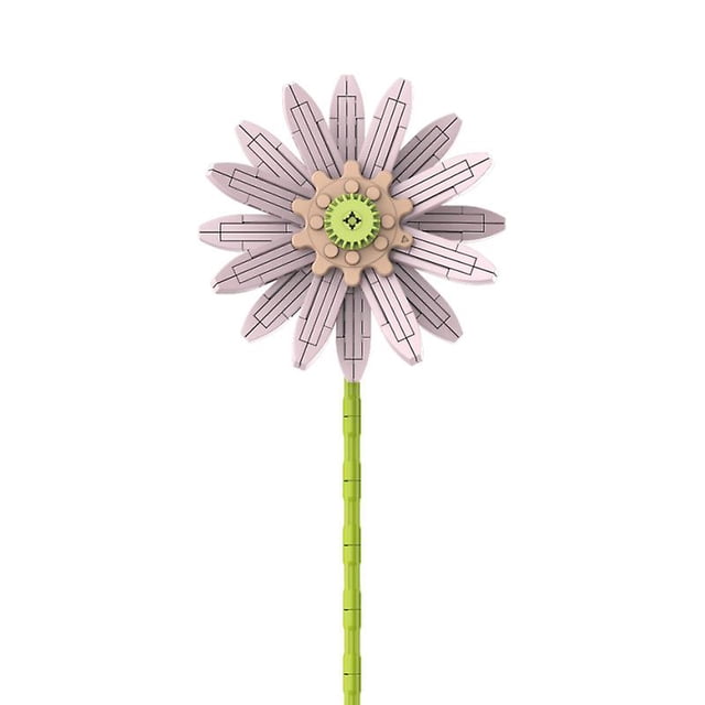 Regalo de Pascua, ramo de bloques de flores, día de la madre, día de San Valentín, aniversario, regalo de bricolaje de Acción de Gracias, educación de partículas pequeñas