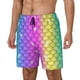 thumbnail image 1 of Fotbe Rainbow Scales2 Traje de Baño para Hombre – Shorts de Natación de Secado Rápido con Forro y Bolsillos-XX-Large, 1 of 6